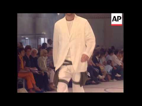 Candy colours and macho accessories at Issey Miyake