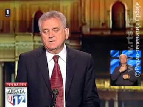 Борис Тадић - Томислав Николић ТВ дуел (РТС, 16.5.2012.)