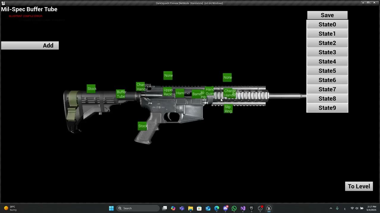 Gun Attachment System UI Update