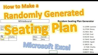 How to Make a Random Seating Plan Generator in Microsoft Excel (for Teachers)