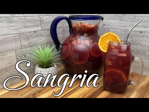 SANGRIA de frutas receta facil y sabrosa (how to make Delicious Sangria)