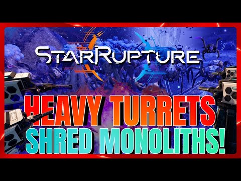 INSANE StarRupture Heavy Turrets SHRED Monolith Site Waves! 😱 Epic Base Defense Challenge
