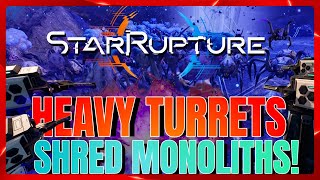 INSANE StarRupture Heavy Turrets SHRED Monolith Site Waves! 😱 Epic Base Defense Challenge