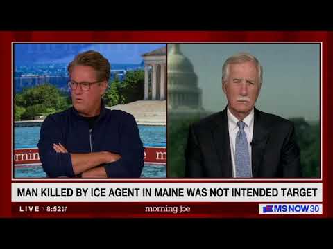 Video: Angus King details Maine ICE shooting of authorized worker and pushes body camera rules