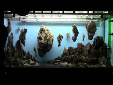 Allestimento acquario fantasy  Aquarium Setup - Aquascape Esercitazioni Jedi STEP 2