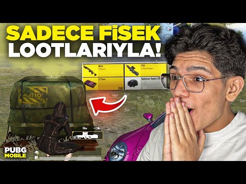 SADECE DROP LOOTLARIYLA OYNADIM? FİŞEK ALDIM! - PUBG MOBİLE