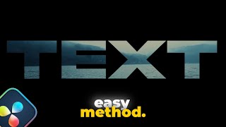 Fly through TEXT in Davinci Resolve!