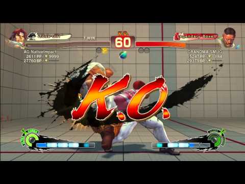 AG NativeImpact(T. Hawk) Vs SmugDaBeast(Dudley) SSF4AE v2012 Live Endless 720p