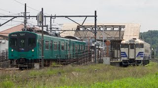 JR加古川線北条鉄道粟生駅出発