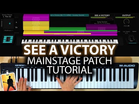 See a Victory MainStage patch keyboard tutorial- Elevation Worship