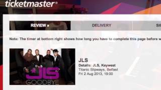Microlip JLS 1st 2nd August tickets clip