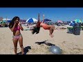 CRAZY TRAMPOLINE FLIPS WITH BOUNCY BALL