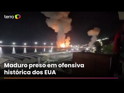 Nicolás Maduro é capturado pelos Estados Unidos em bombardeio à Venezuela