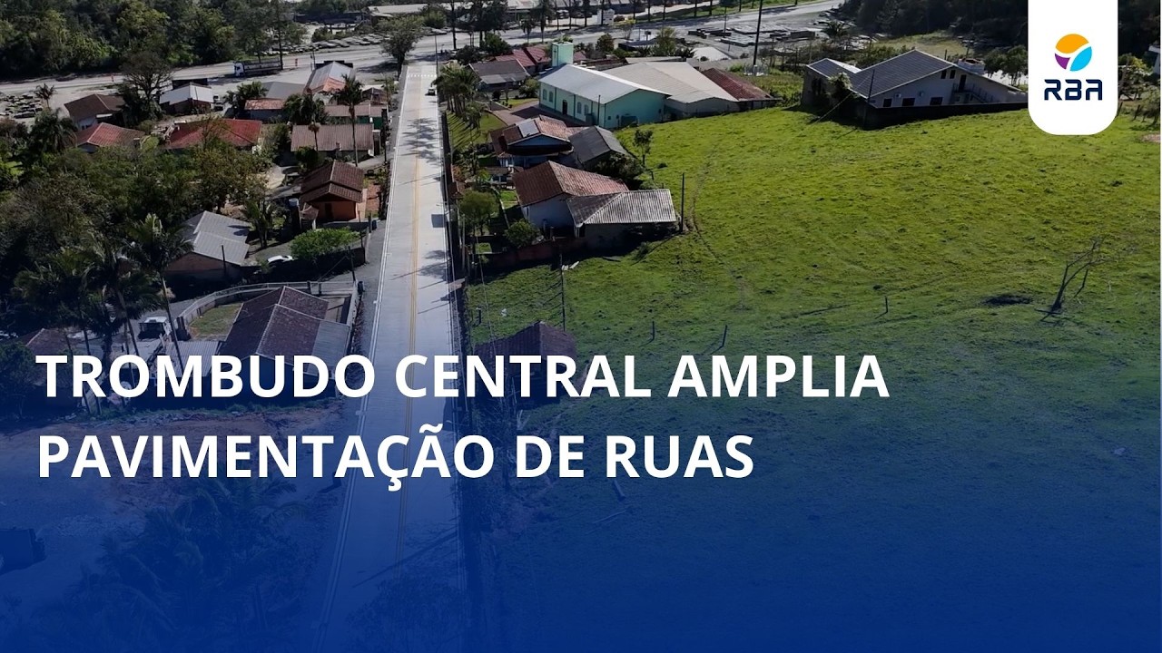 Do barro ao concreto: Trombudo Central amplia pavimentação de ruas