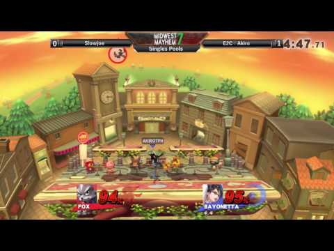 Midwest Mayhem 7 SIngles Pools: Slowjoe (Fox) vs. E2C l Akiro (Bayonetta)