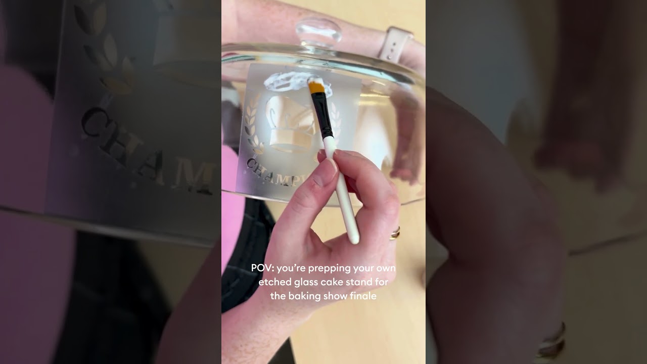 Custom Glass Etching Stencils 🎂