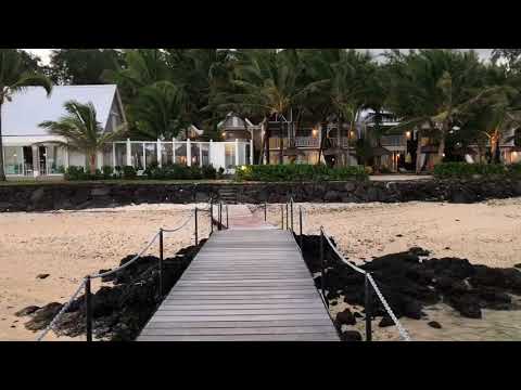 Low tide & sunset on the Indian Ocean at The Tropical Attitude hotel in Trou D'eau Douce, Mauritius
