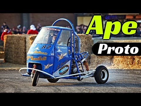 CRAZY Ape Proto Race!!! +100 hp, 600cc Motorbike Engine Swap from Honda & Kawasaki!!! - Loris Rosati