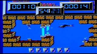 Airwolf on Enterprise 64 vintage home computer. Gameplay & Commentary
