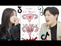 Koreans React to TikToks only GIRLS can understand!!!
