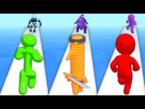 TALL MAN RUN vs LONG NECK RUN vs GIANT RUN BOSS 3D - Triple Game