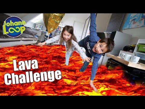 Der Boden ist Lava Challenge 🔥 Mit meiner Schwester | Johann Loop