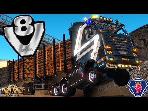 😱MOD Scania 143m V8 500 ETS2 1.33😱