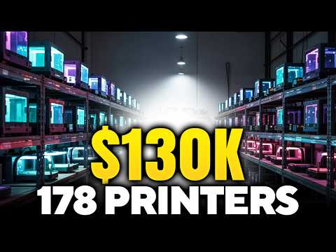 $130K 3D Print Farm Setup - What It Takes to Run 178 Printers