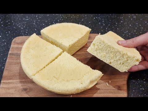 The Most Fluffy and Moist Cake I have ever had! No Oven! No Baking powder! Extremely Easy Homemade !