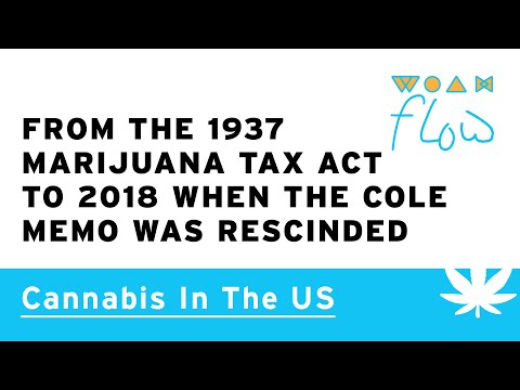 From the 1937 Marijuana Tax Act to 2018 When the Cole Memo was Rescinded