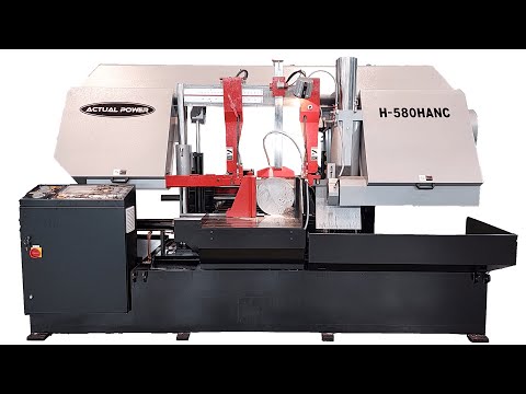 Prévia do vídeo — Serra de fita automática pesada Actual Power H-580HANC