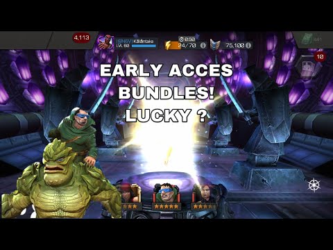 5 X 6* Mole Man Early Access Bundles - Giganto cavalier crystals - marvel contest of champions