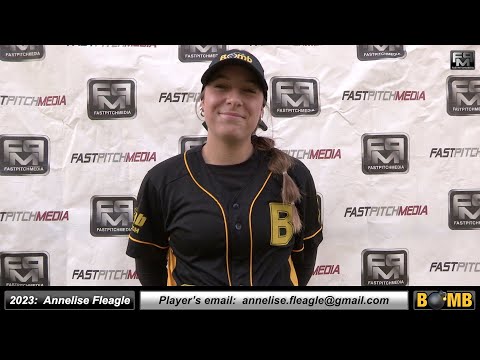 2023 Annelise Fleagle 3.6 GPA - First Base Softball Skills Video - Bomb Fastpitch Utah