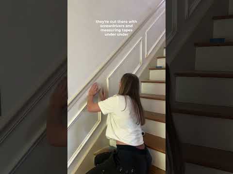 The audio though - hahaha #homediy #diy #diyprojects #wainscoting