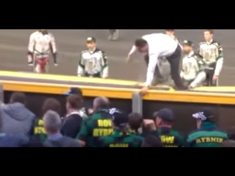 Awantura po meczu Ostrovia Ostrów Wlkp. - ŻKS ROW Rybnik