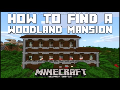 Minecraft Bedrock - How To Find A Woodland Mansion In Survival (Mobile/Xbox/PS4/Windows 10/Switch)