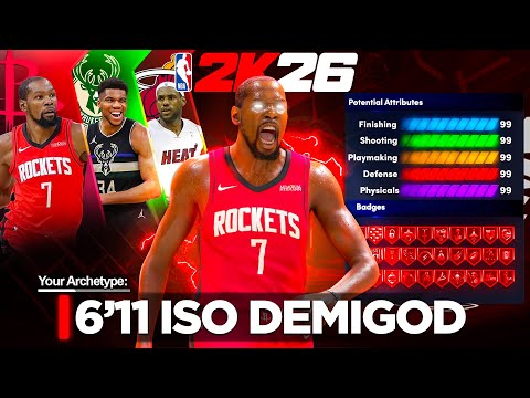 THIS 6'11 ISO BUILD IS BREAKING NBA2K26! BEST 6'11 BUILD THAT CAN DO IT ALL! BEST BUILD 2K26!