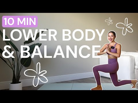 10-Min Standing Pilates Workout | Lower Body & Balance Focus, No Equipment