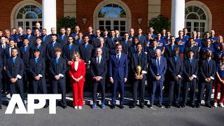 Spanish PM Pedro Sánchez Honors FIFA World Cup Champions at Official Reception in Madrid | APT