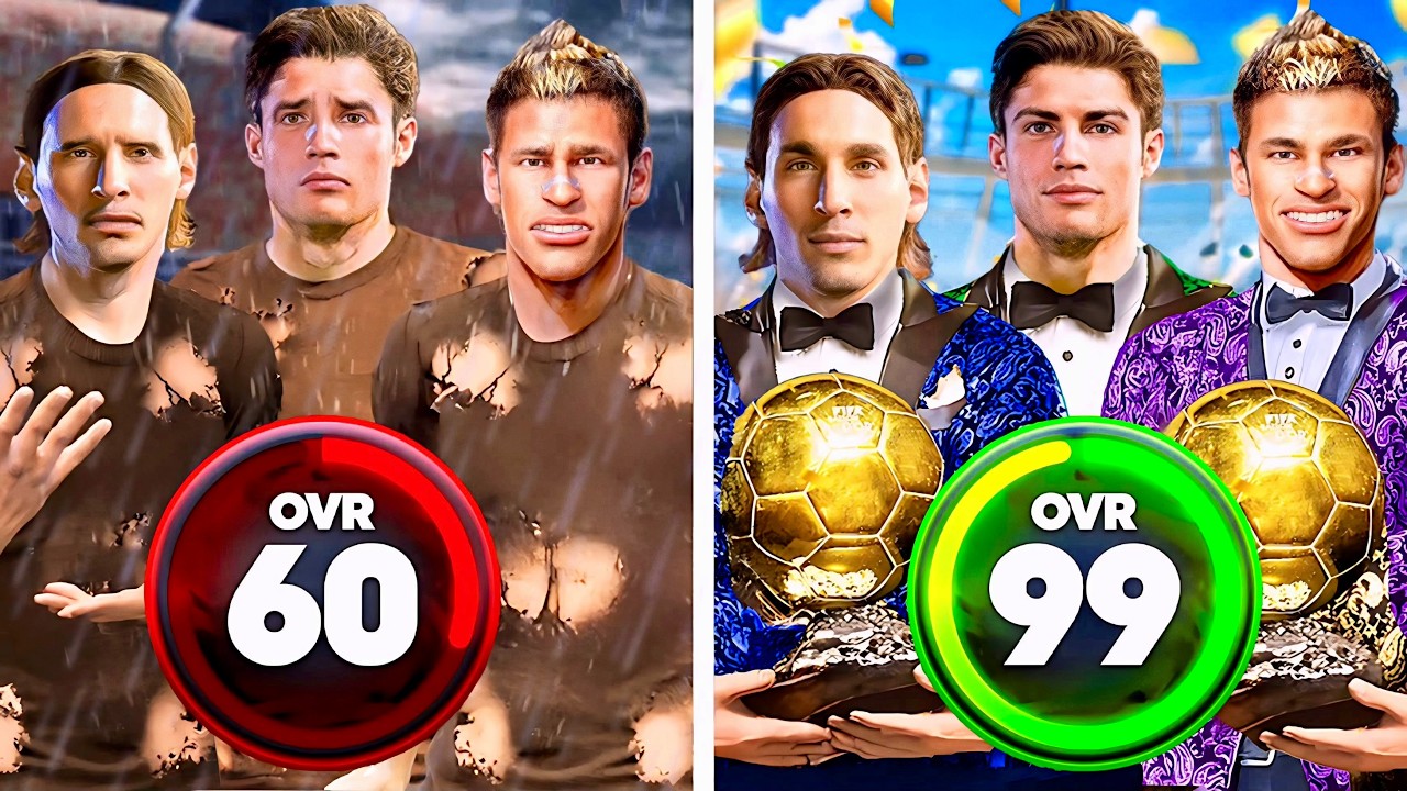 Coloquei Messi, Neymar e Ronaldo no Mesmo Time