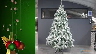 Armado y Peinado del Pino Verde Glaciar Nevado NAVIPLASTIC