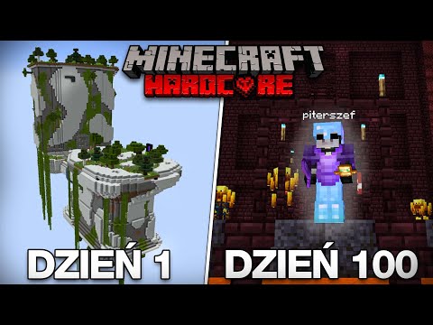 Spędziłem 100 Dni Na OGROMNYM KIBLU w MINECRAFT HARDCORE.. Stało się to..