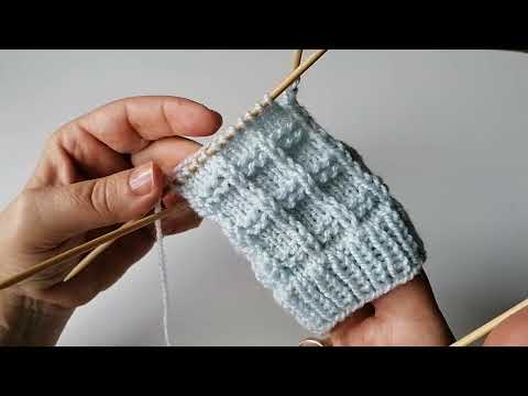 Strickmuster in Runden für Anfänger 😍