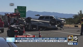 I-17 southbound closed after deadly crash
