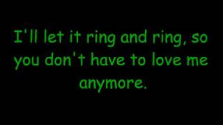 Alan Jackson So You Don&#39;t Have To Love Me Anymore lyrics