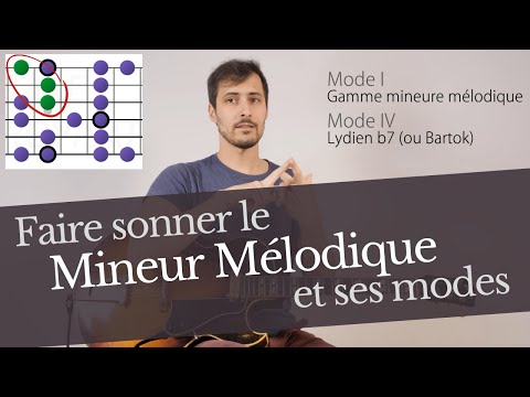 Faire sonner la gamme mineure mélodique (et ses modes)