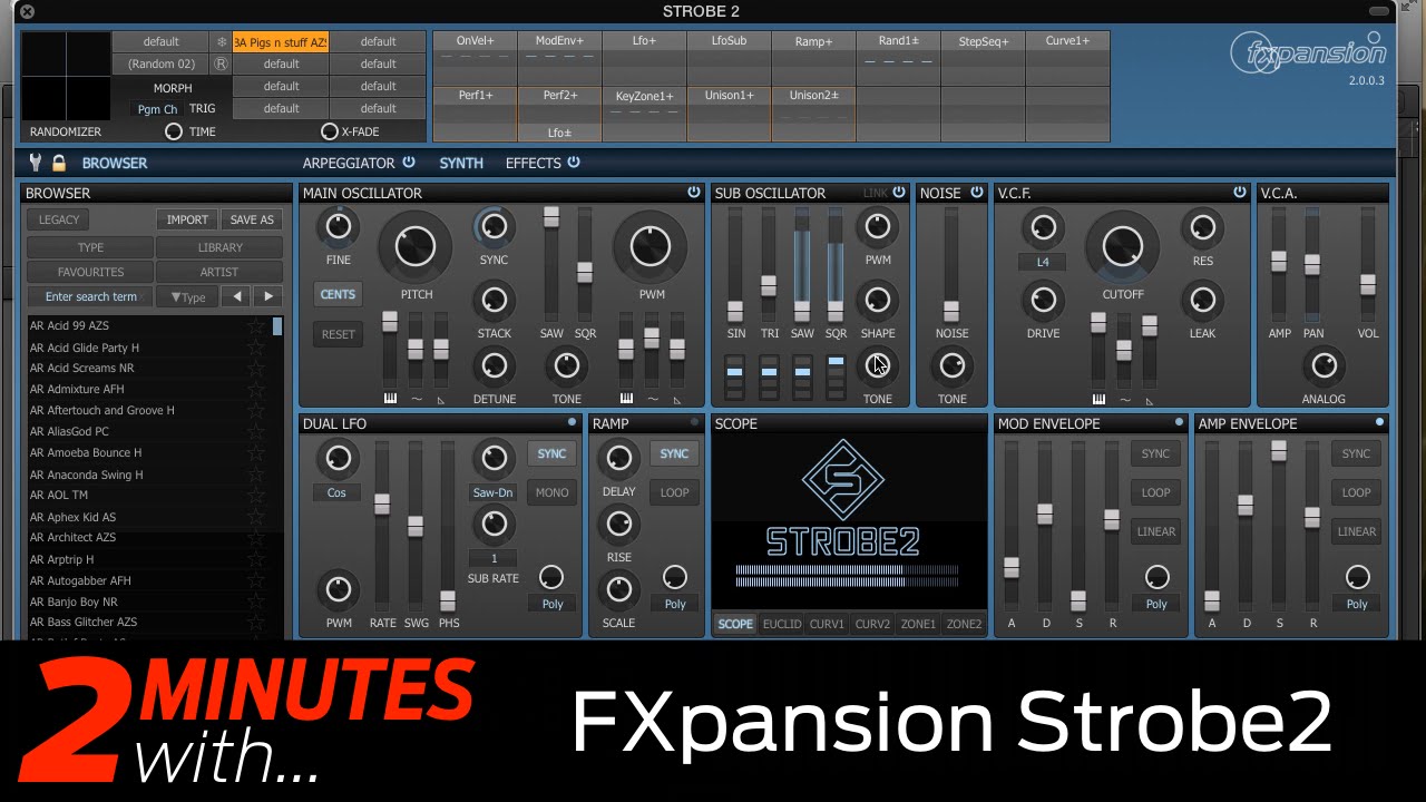 FXpansion Strobe2 VST/AU plugin in action - YouTube