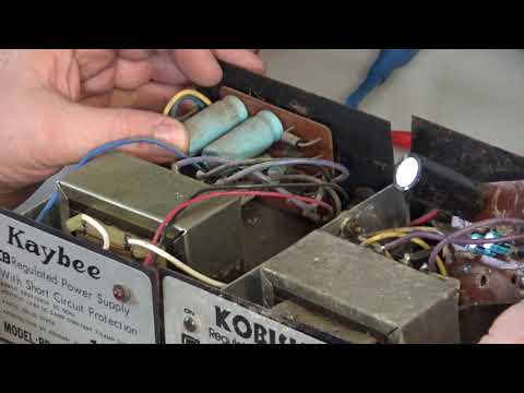 Banned 1981 CB power supply bonanza pt2 ; Taking out the PCB....and components