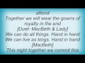 Jag Panzer - Tragedy Of Macbeth Lyrics
