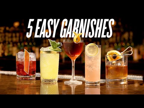 5 Simple Cocktail Garnishes in 90 Seconds!